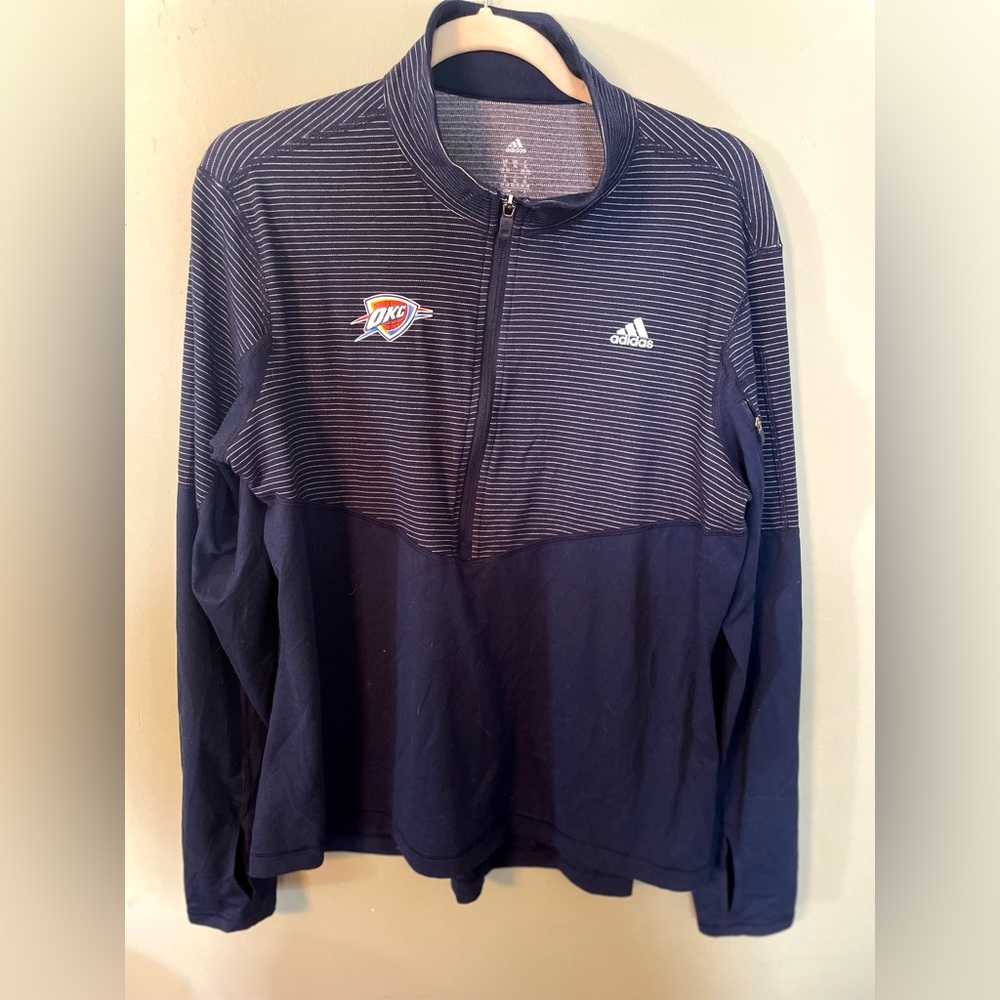 ✨OKC Thunder Adidas Half Zip Pullover